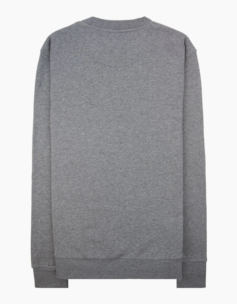 Aquascutum Cc Shoulder Crewneck Fleece Dark Grey Melange 53