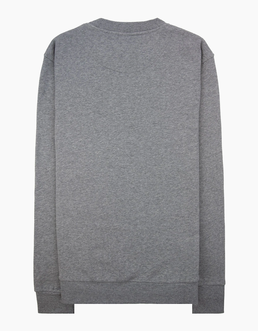 Aquascutum Cc Shoulder Crewneck Fleece Dark Grey Melange 53