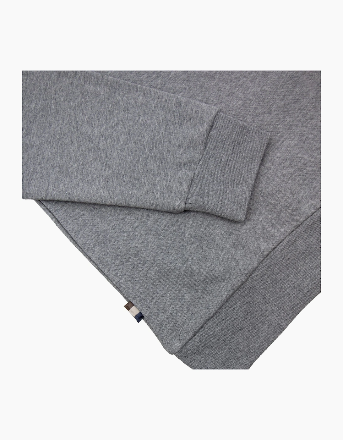 Aquascutum Cc Shoulder Crewneck Fleece Dark Grey Melange 53