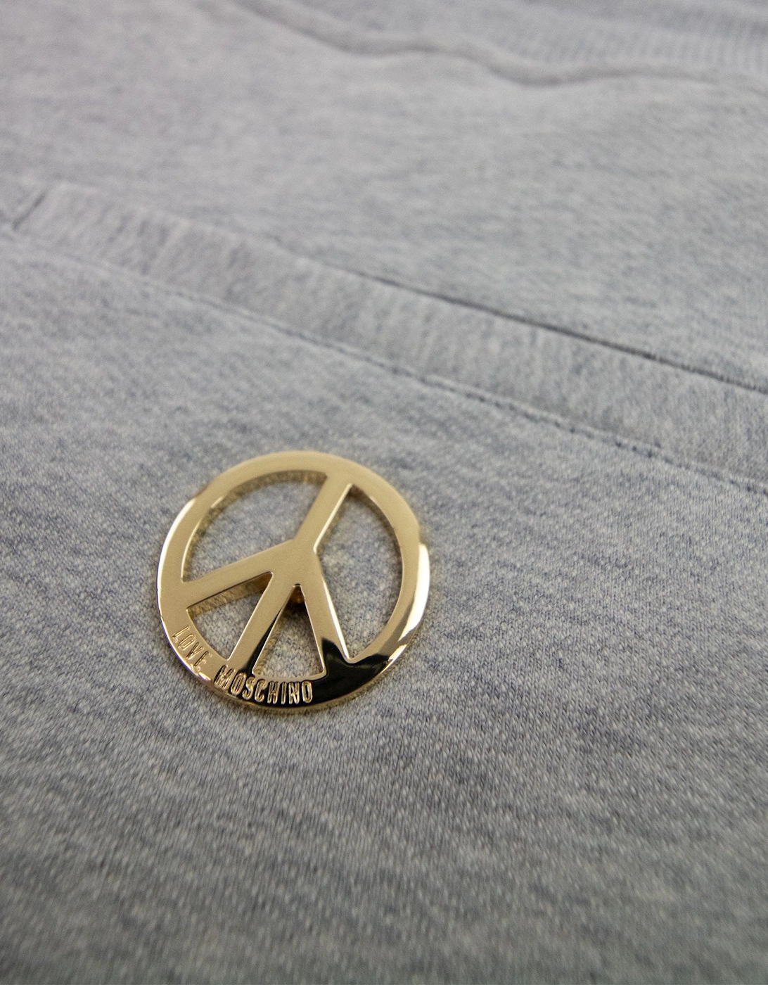 Love Moschino Metal Peace Bottoms Light Grey