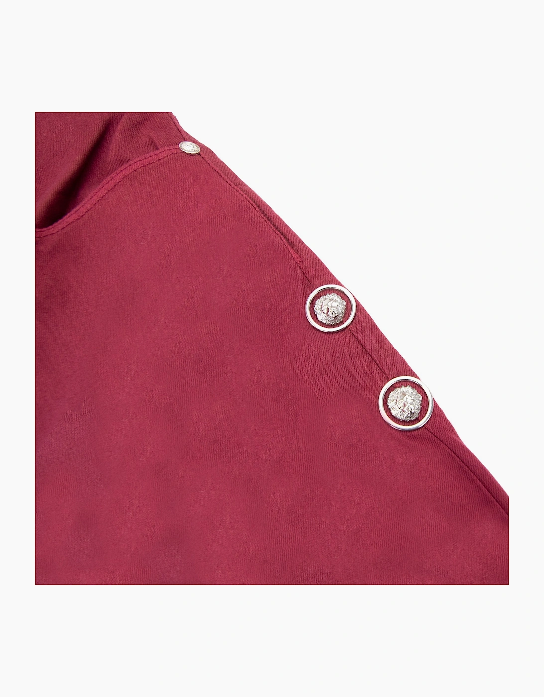 versace versus Rosso Five Pocket Jeans Burgundy
