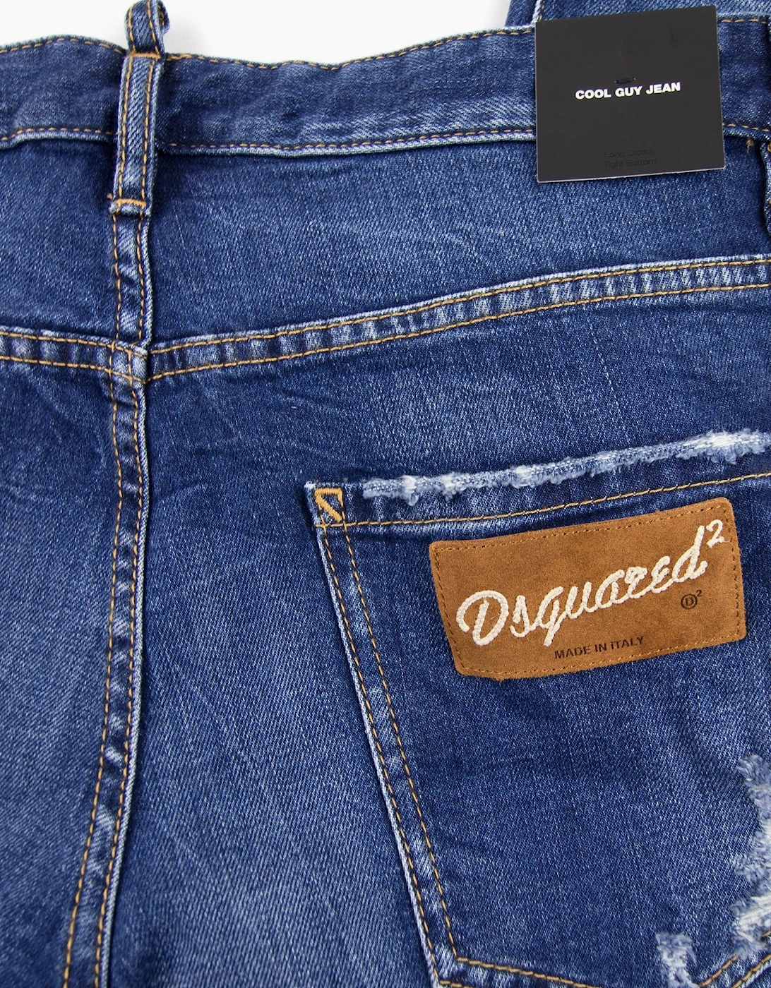 Dsquared2 Suede Patch Cool Guy Jeans Denim 470