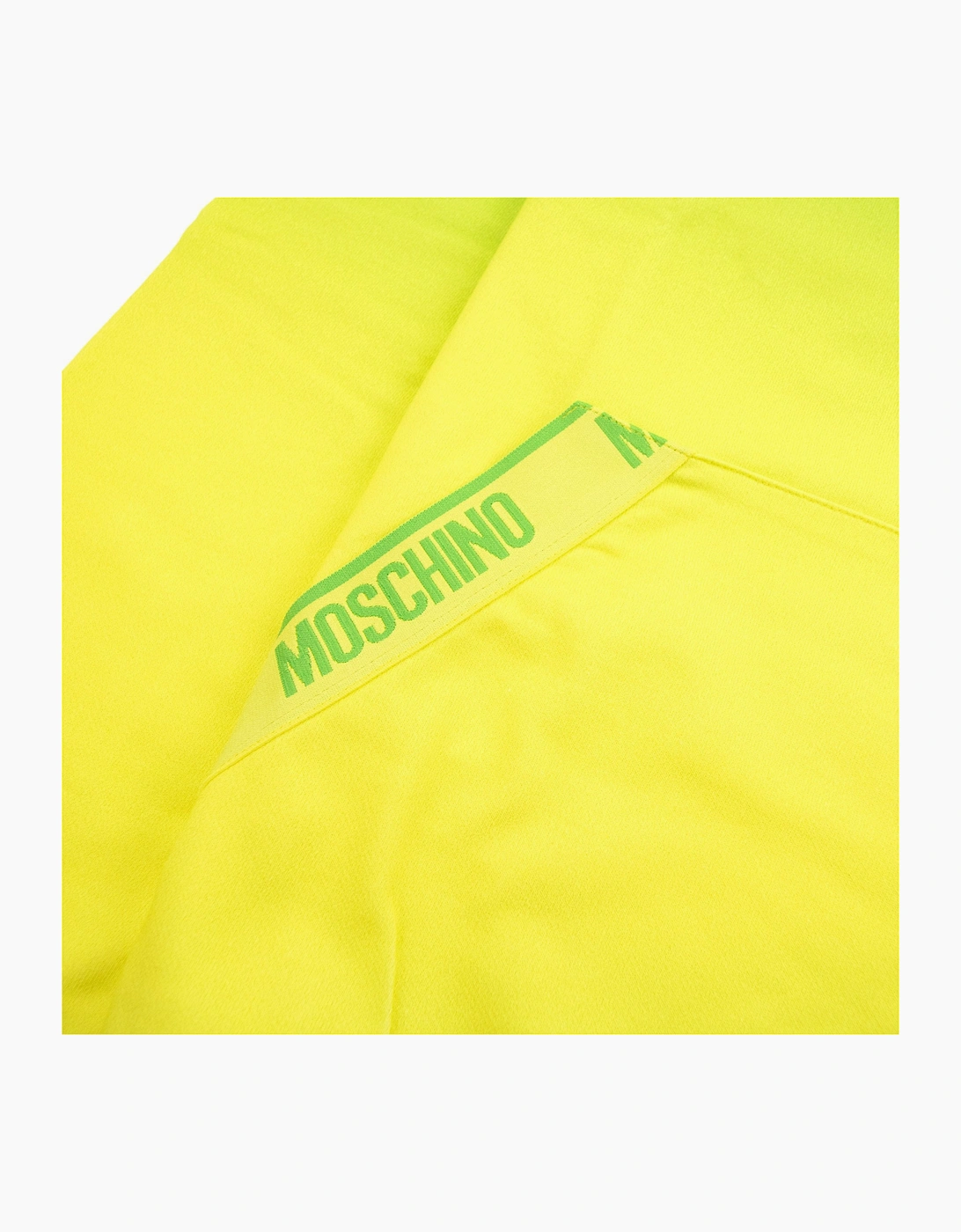Moschino Underwear Pocket Tape Logo Sweatshirt Green/yellow