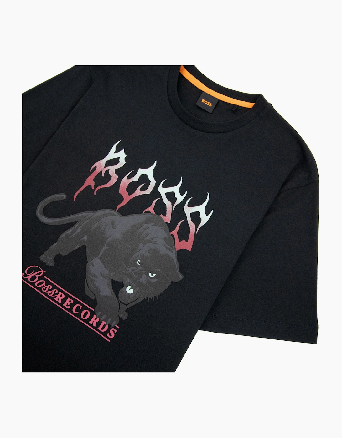 Hugo Boss Tee Pantera Logo T Shirt Black 001