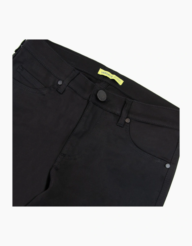Versace Jeans Tiger Pocket Slim Cotton Jean Black