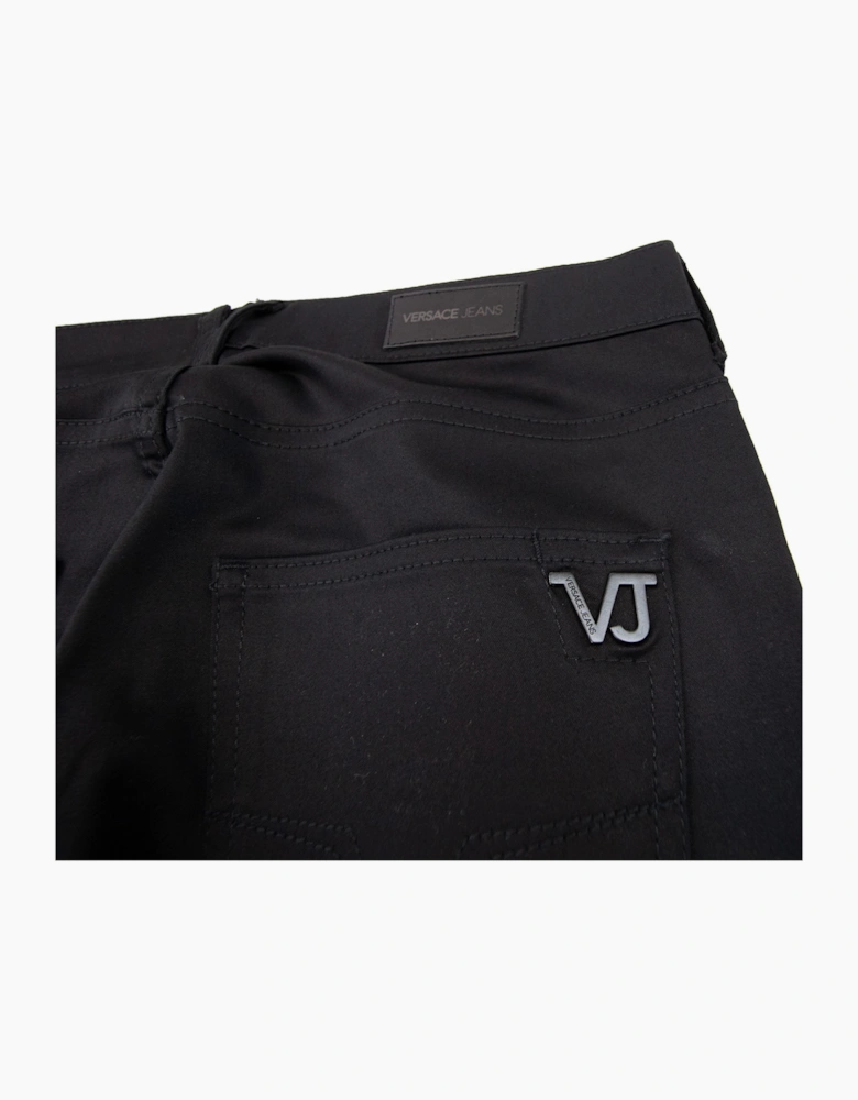 Versace Jeans Tiger Pocket Slim Cotton Jean Black