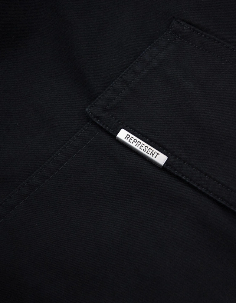 Represent Cuffed Cargo Pants Black