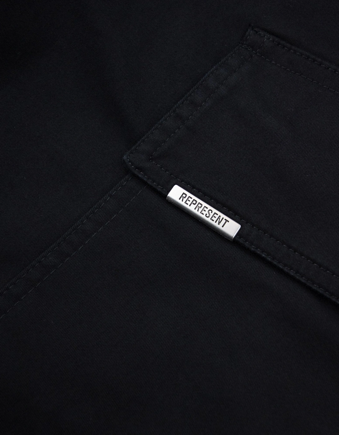 Represent Cuffed Cargo Pants Black
