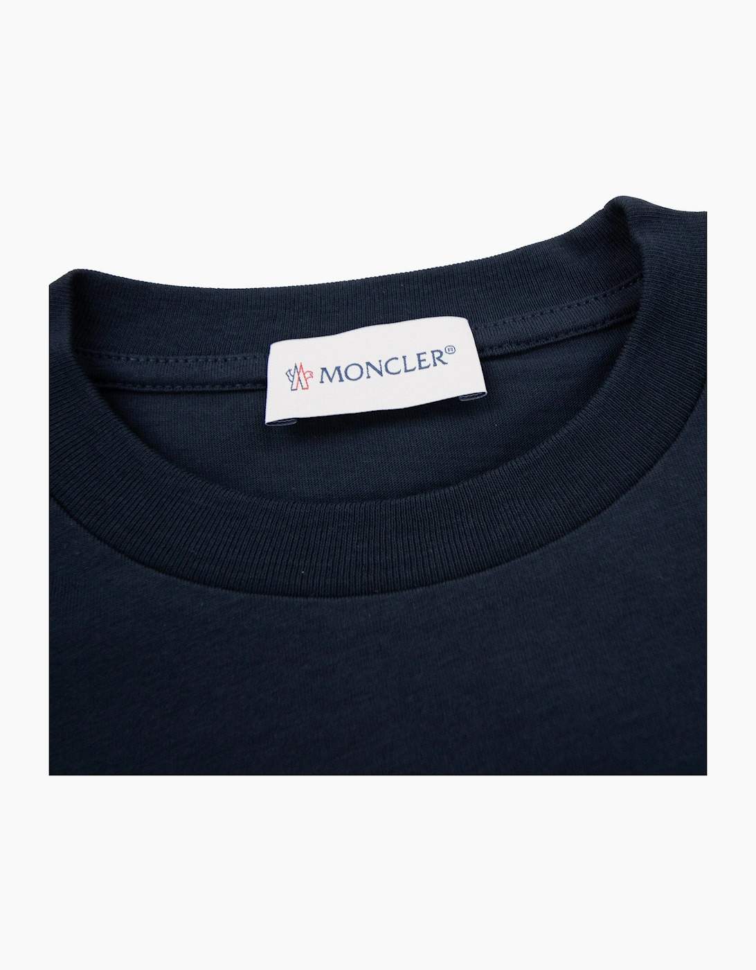 Moncler Junior Logo Motive T Shirt Navy 778