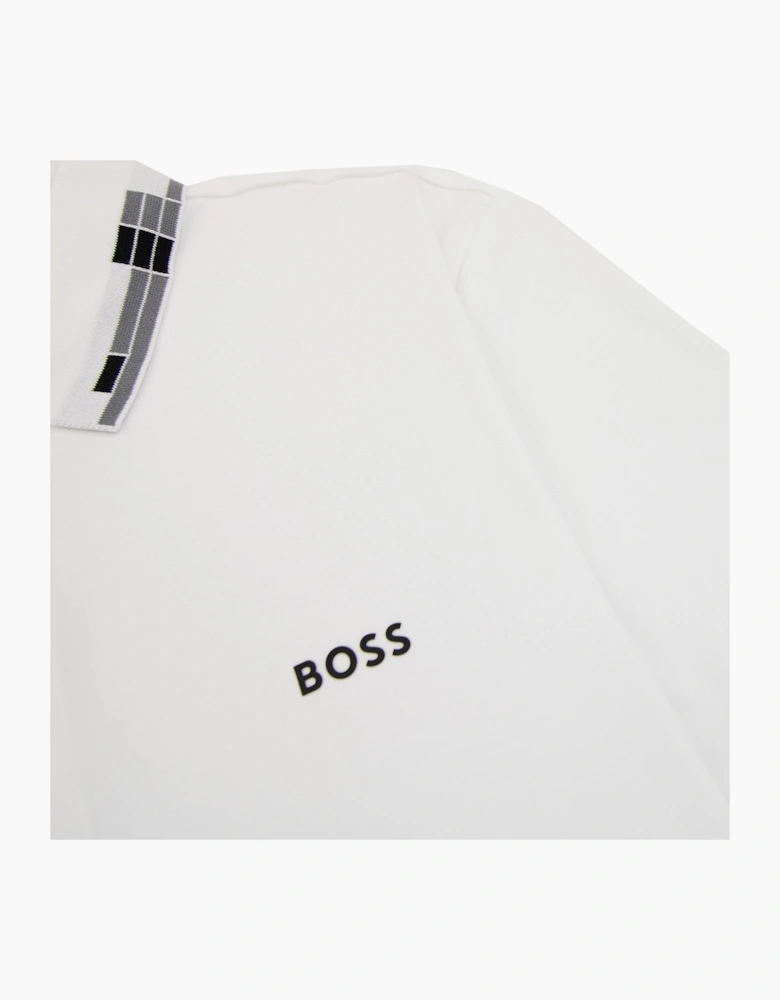 Hugo Boss Paule Slim Fit Laxury Cotton Polo White 100