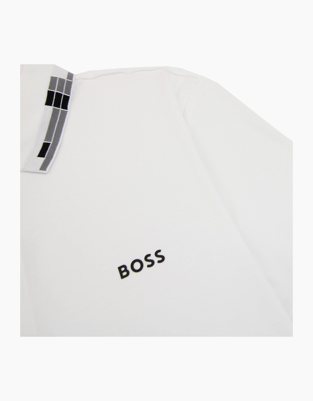 Hugo Boss Paule Slim Fit Laxury Cotton Polo White 100