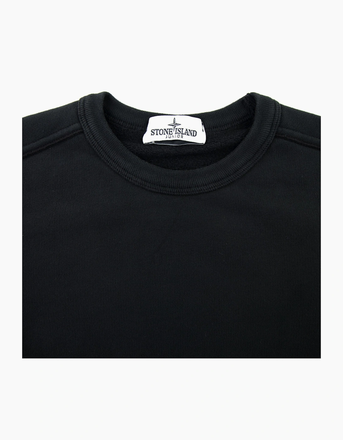 Stone Island Junior 60940 Crewneck Core Sweatshirt Black V0029
