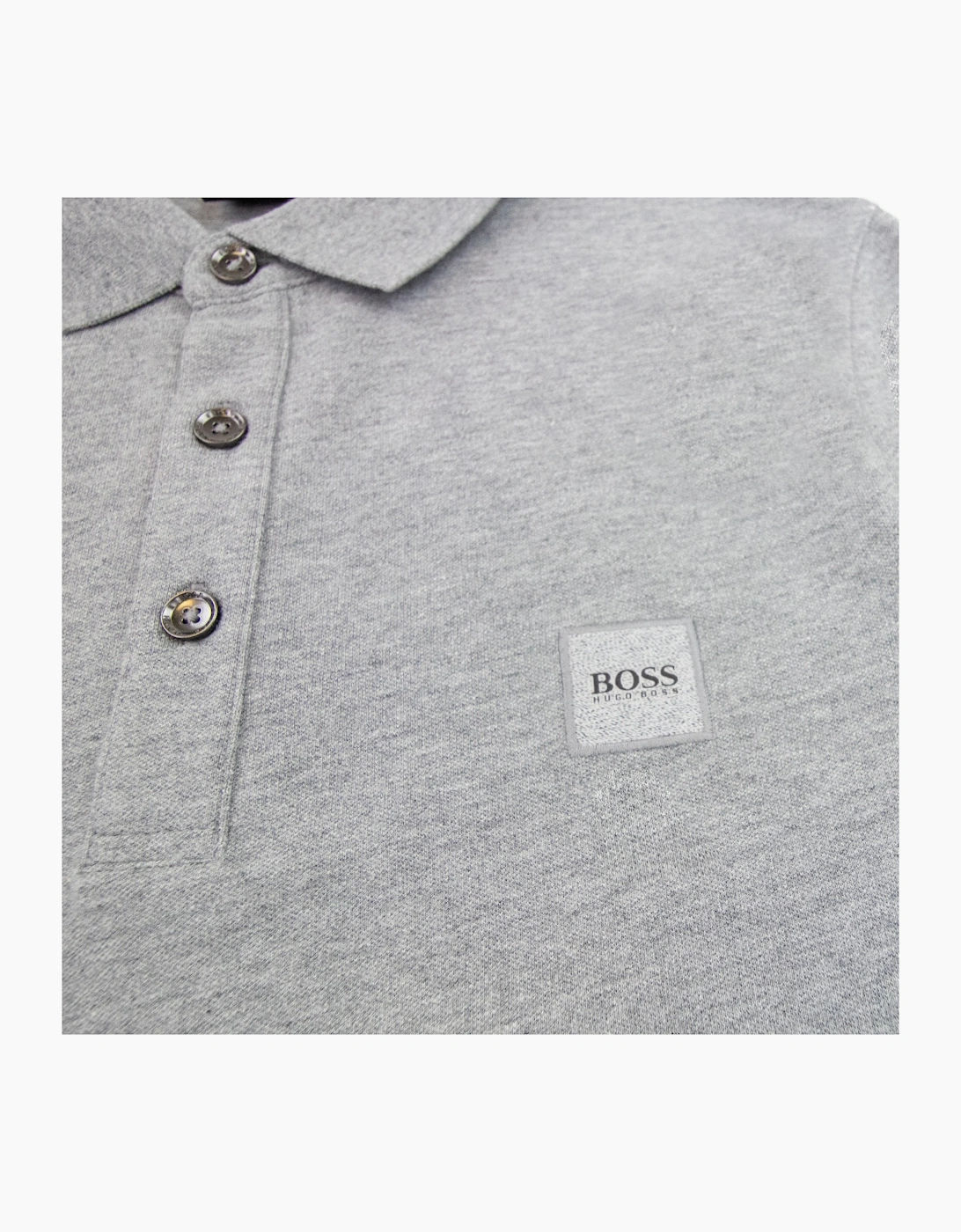 Hugo Boss Passerby L/s Patch Logo Polo Light Grey