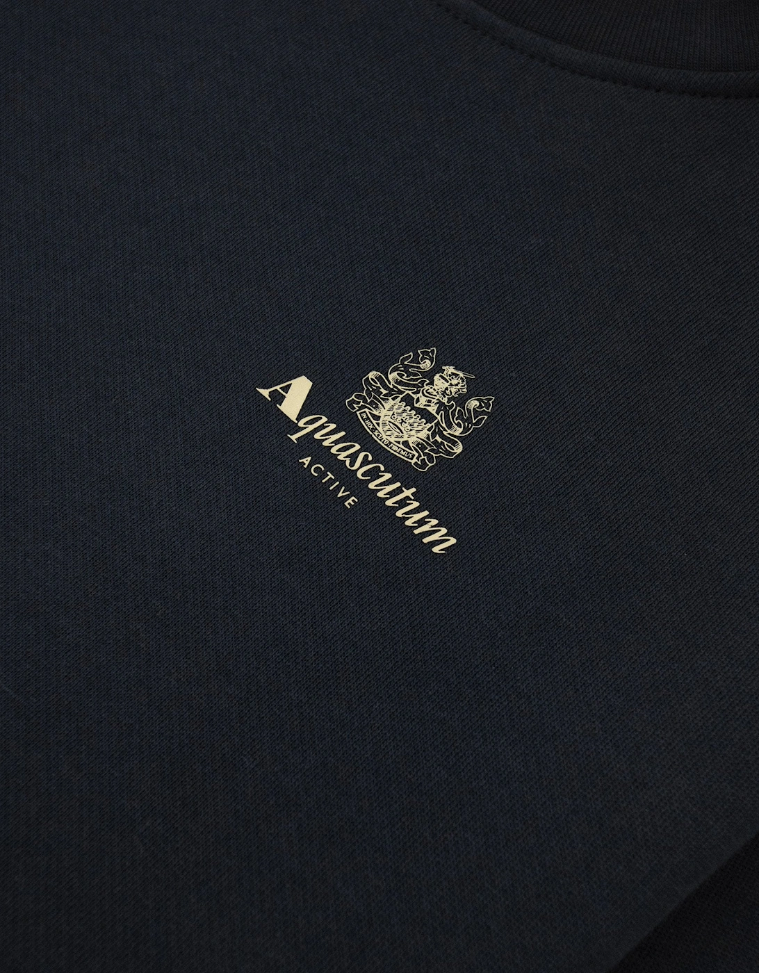 Aquascutum Cc Shoulder Crewneck Fleece Black 16