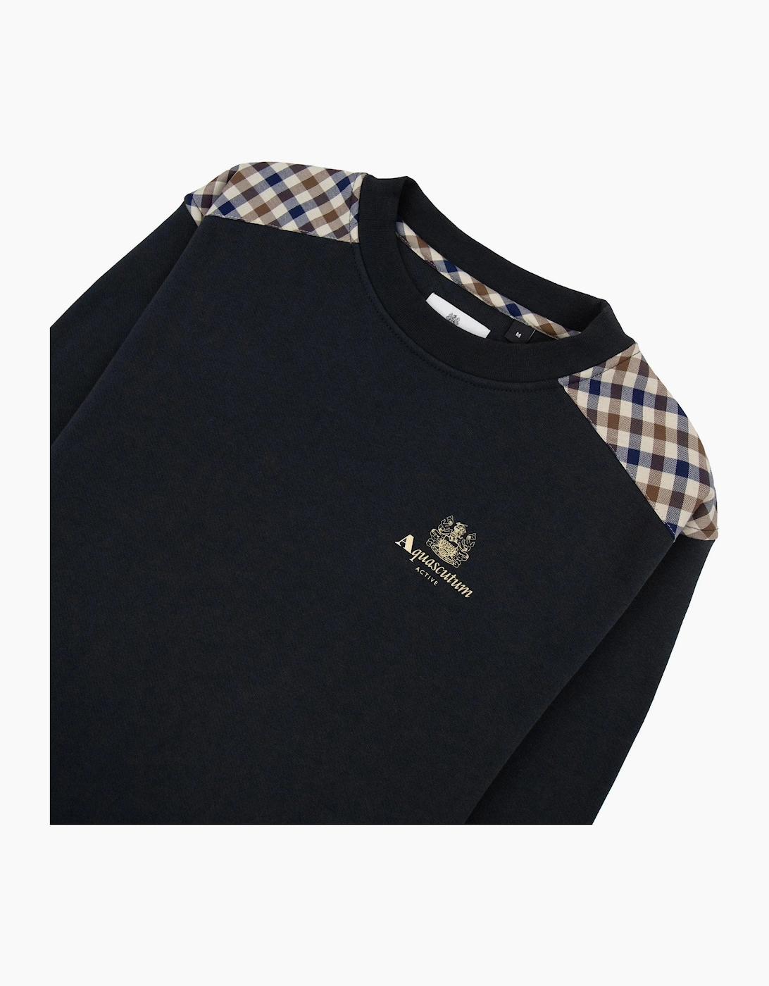 Aquascutum Cc Shoulder Crewneck Fleece Black 16