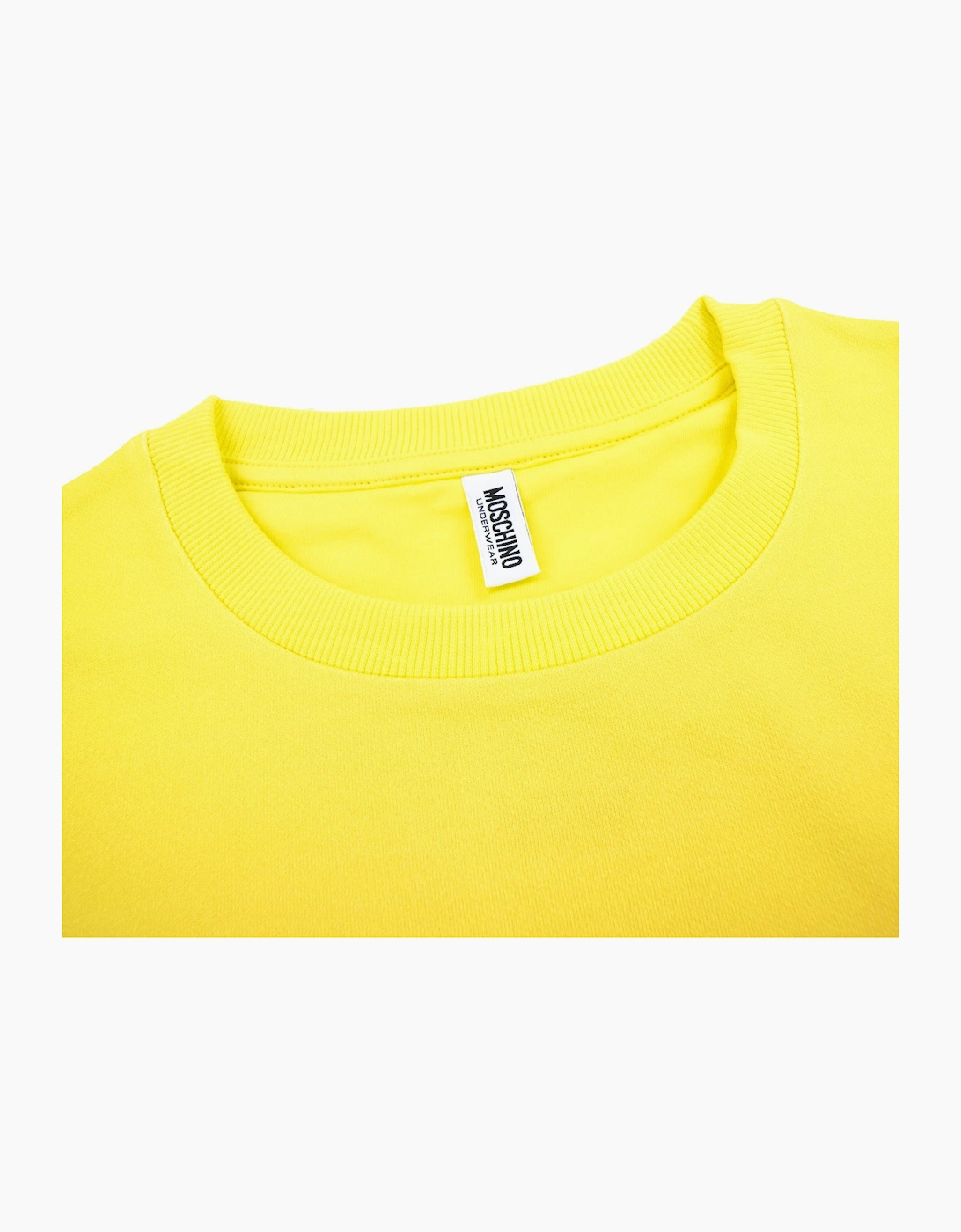 Moschino Underwear Pocket Tape Logo Sweatshirt Yellow/red