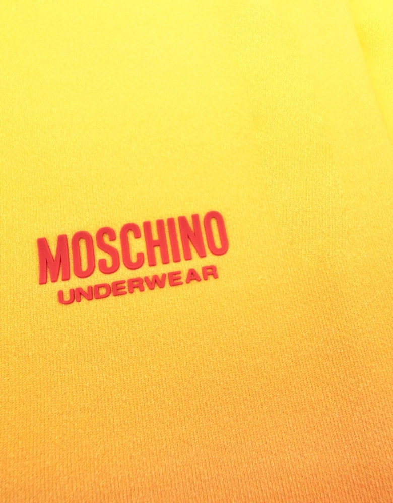 Moschino Underwear Pocket Tape Logo Sweatshirt Yellow/red