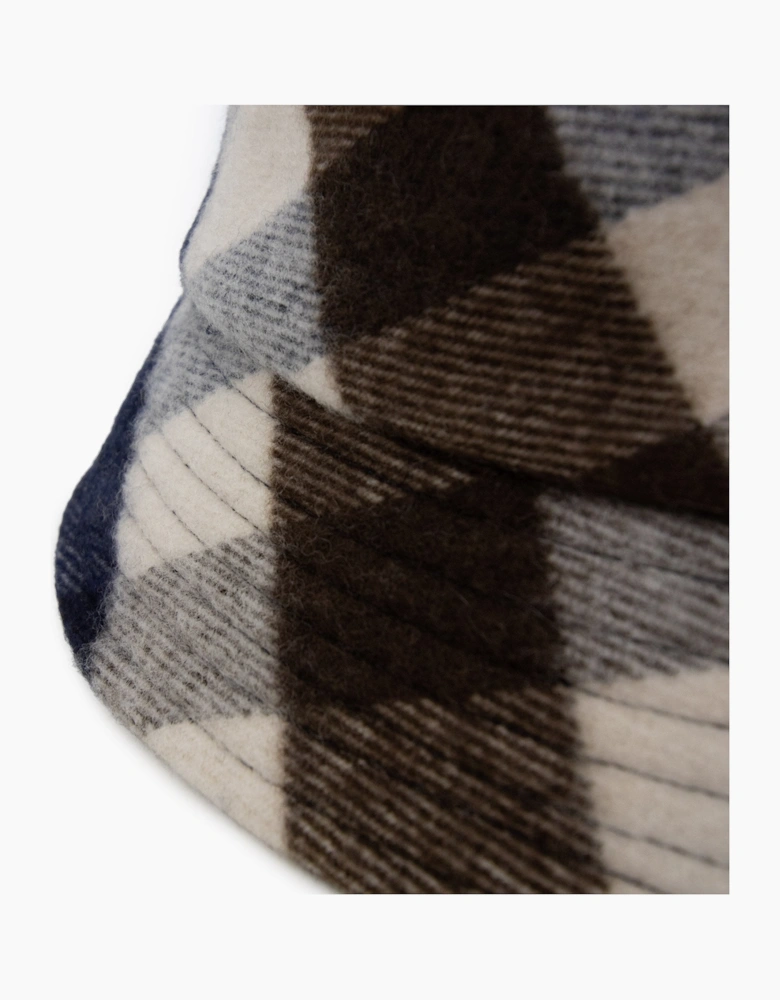 Aquascutum Water Repellent Club Check Bucket Hat Macro Club Check 30
