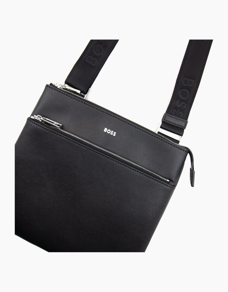 Hugo Boss Zair S Z Signature Stripe Logo Detail Bag Black 001