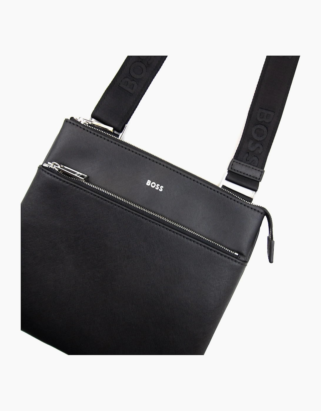 Hugo Boss Zair S Z Signature Stripe Logo Detail Bag Black 001