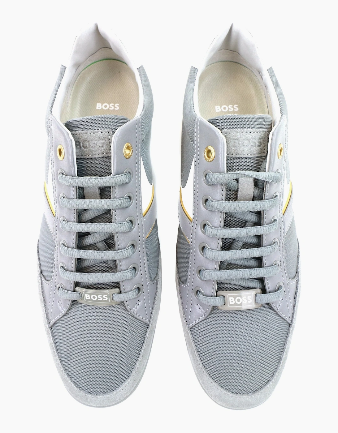 Hugo Boss Saturn Low Top Trainer Medium Grey