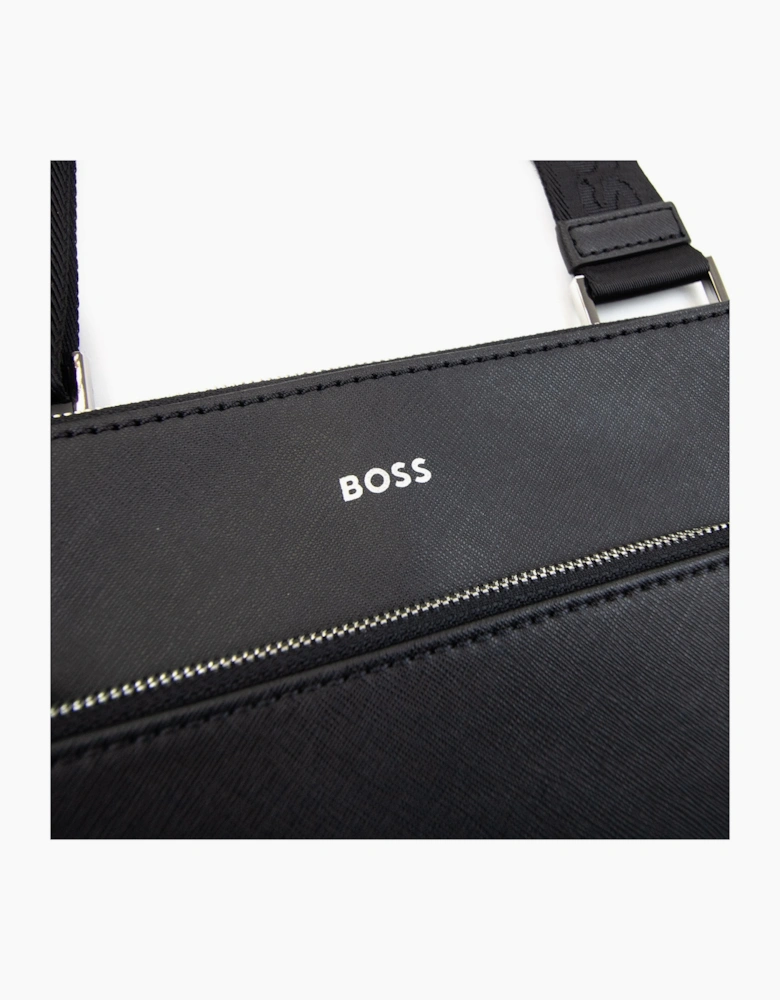 Hugo Boss Zair S Z Signature Stripe Logo Detail Bag Black 001