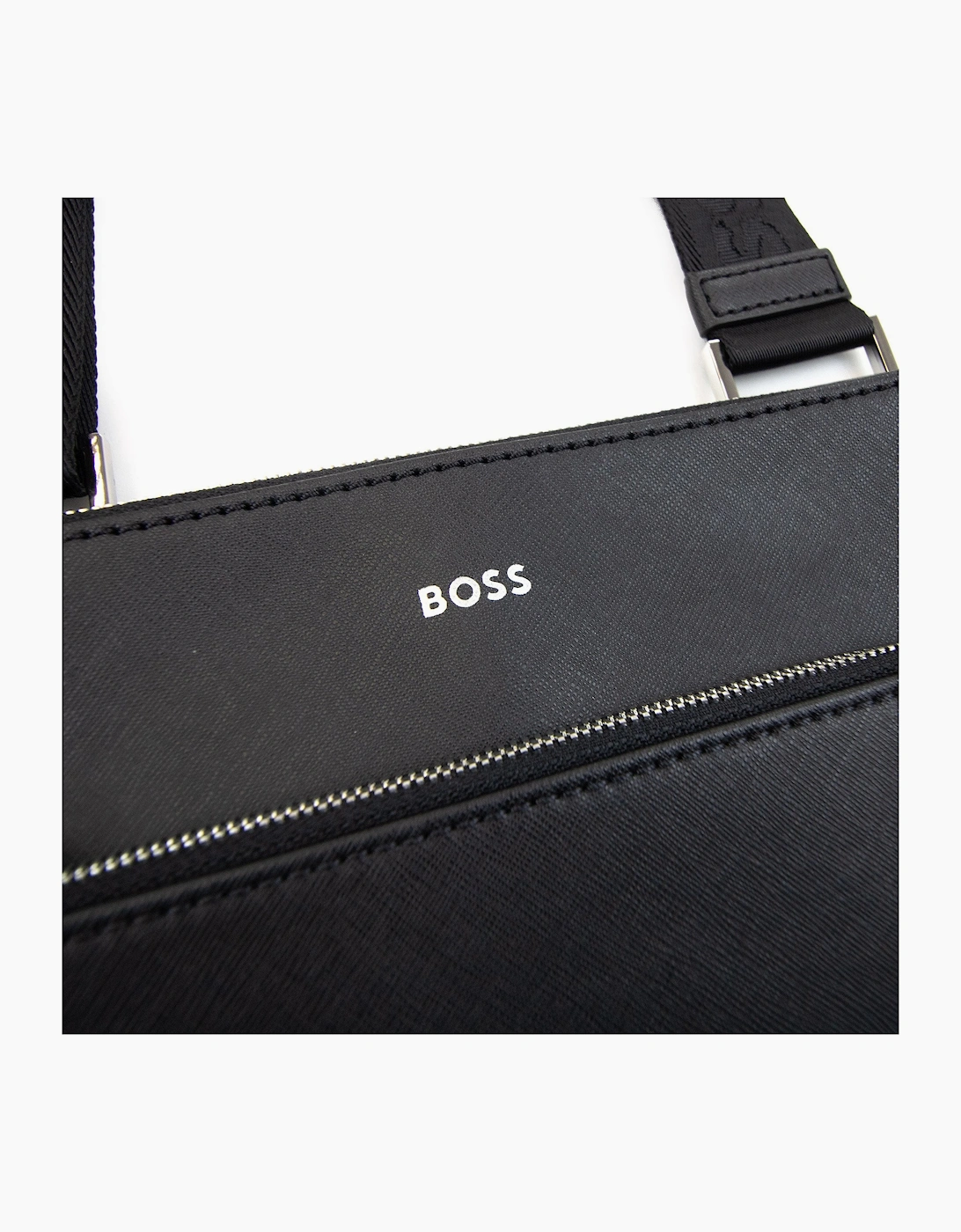 Hugo Boss Zair S Z Signature Stripe Logo Detail Bag Black 001