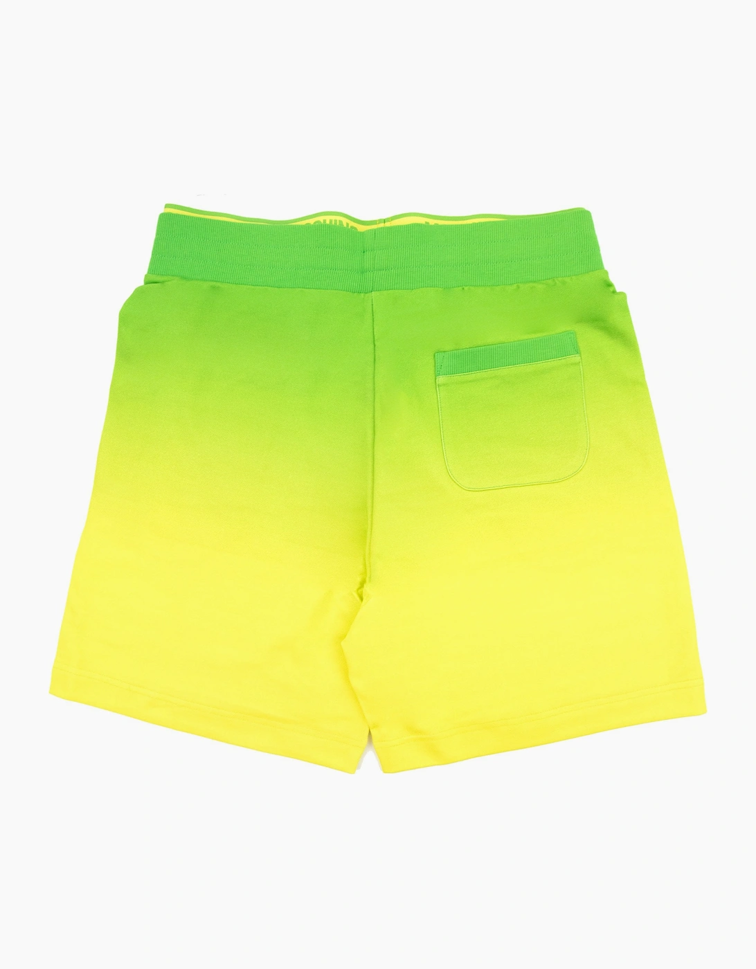 Moschino Underwear Waist Band Logo Bermuda Shorts Green/yellow