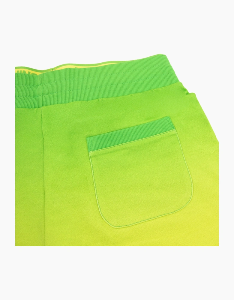 Moschino Underwear Waist Band Logo Bermuda Shorts Green/yellow