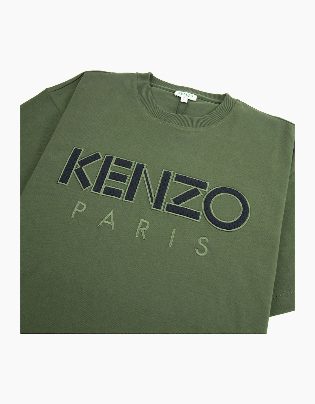 Kenzo Mesh Logo Heavyweight T-shirt Khaki