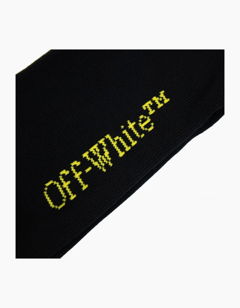 Off White Off-white Arrow Medium Bookish Socks Black/yellow