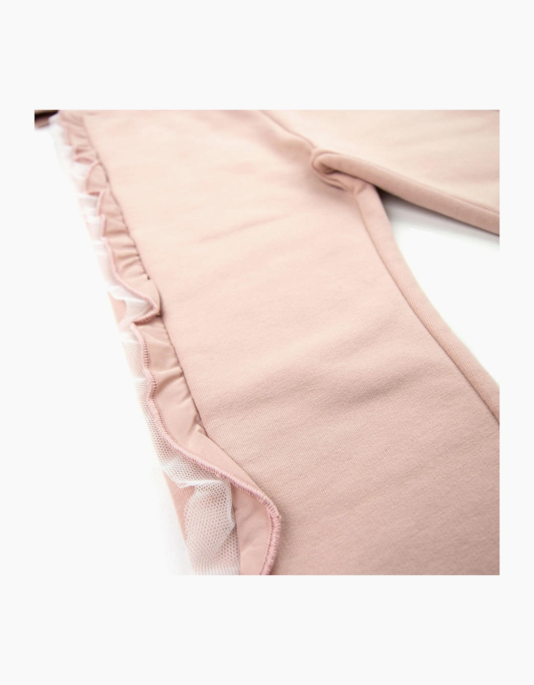Moncler Junior Completo Cardigan Frill Tracksuit Pastel Pink 510