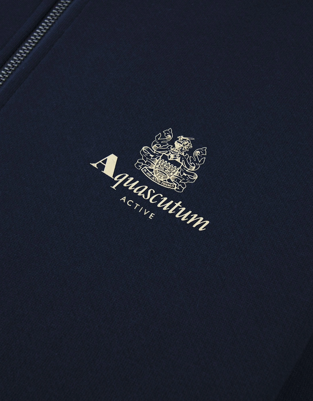 Aquascutum Cc Shoulder 1/4 Zip Sweatshirt Navy 11