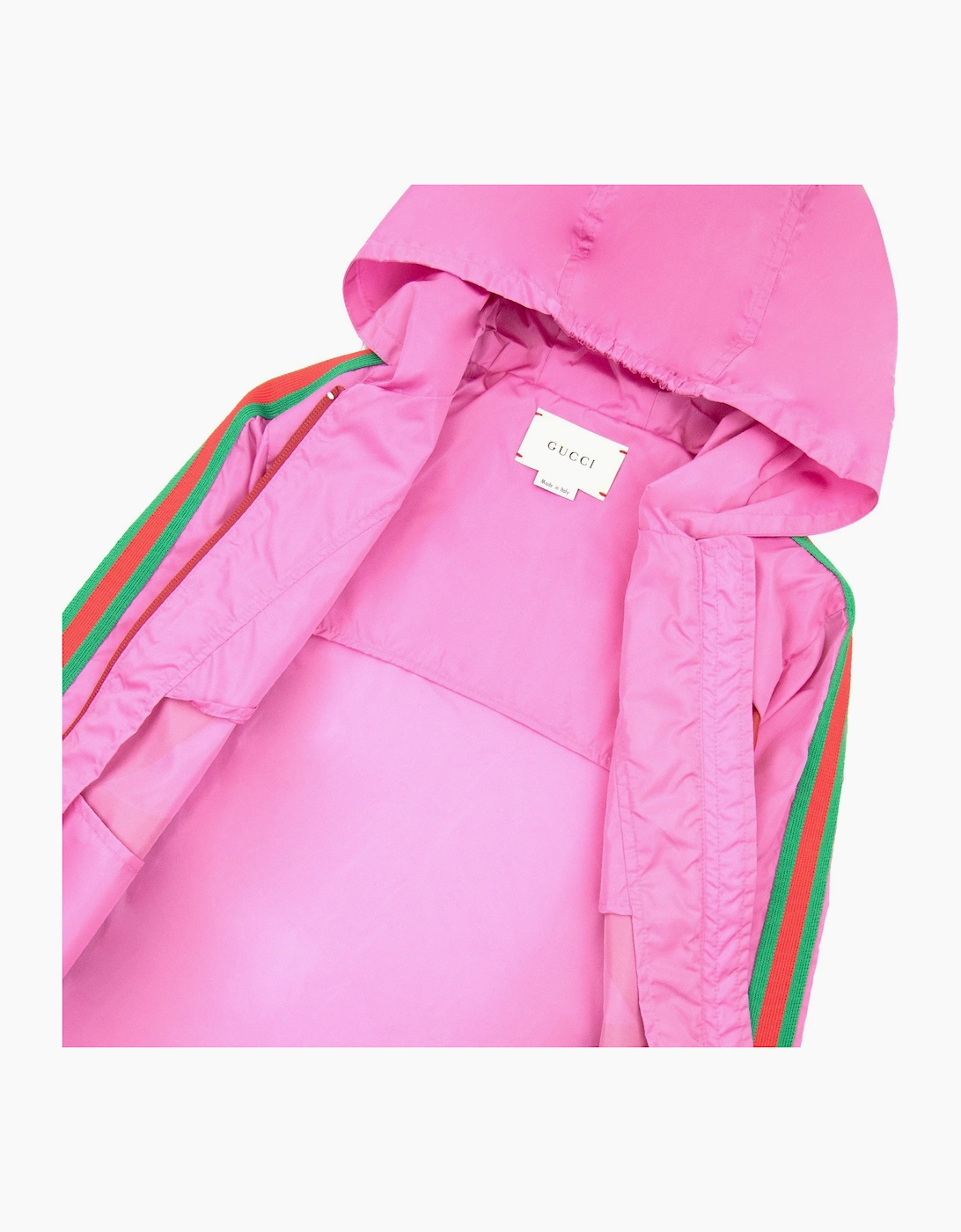 Gucci Junior Gg Interlocking Nylon Jacket Pink