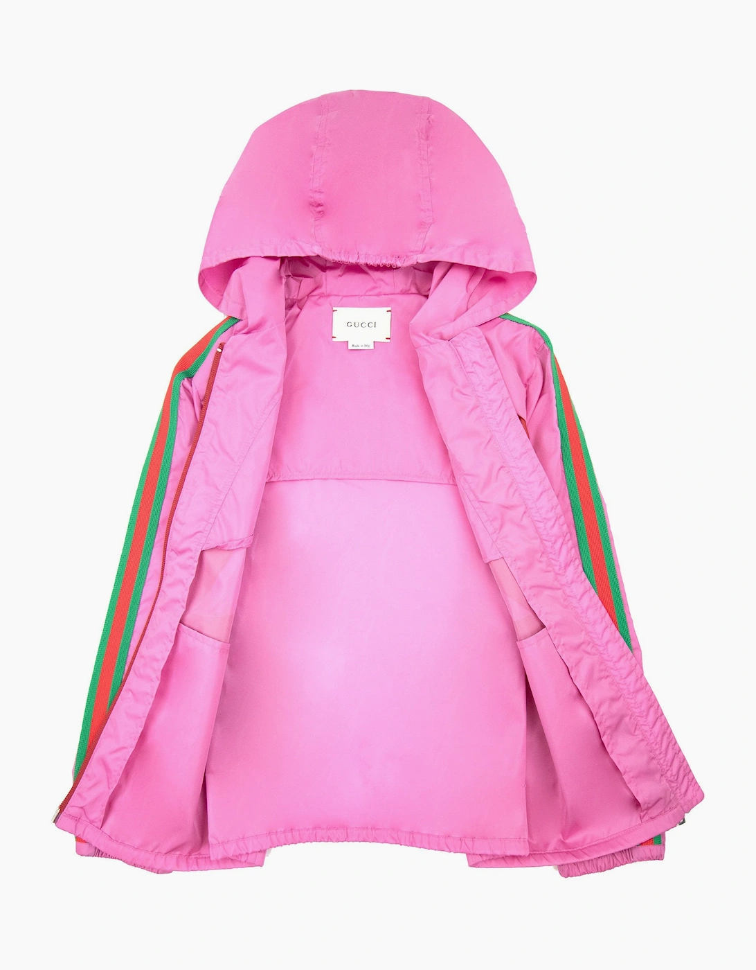 Gucci Junior Gg Interlocking Nylon Jacket Pink