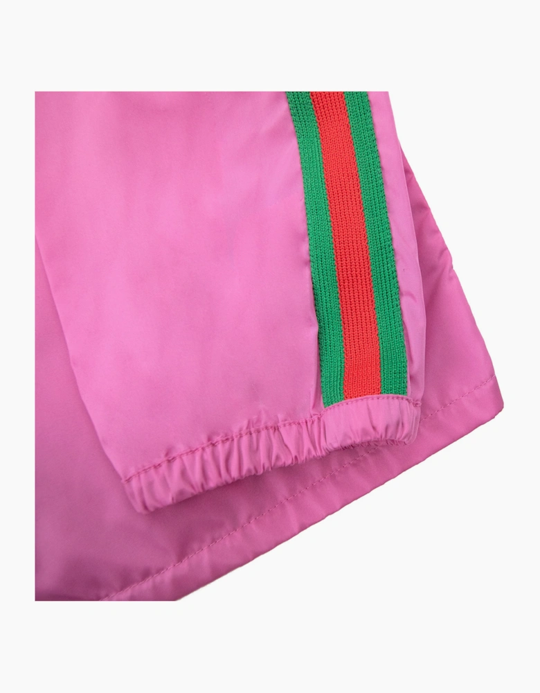 Gucci Junior Gg Interlocking Nylon Jacket Pink