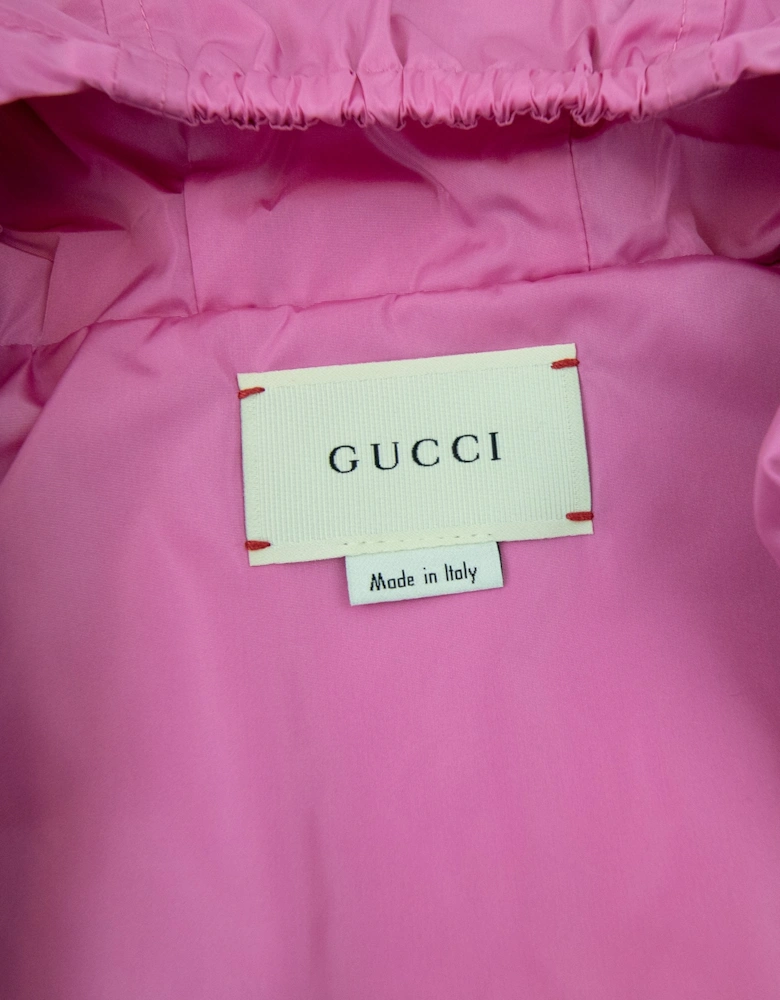 Gucci Junior Gg Interlocking Nylon Jacket Pink