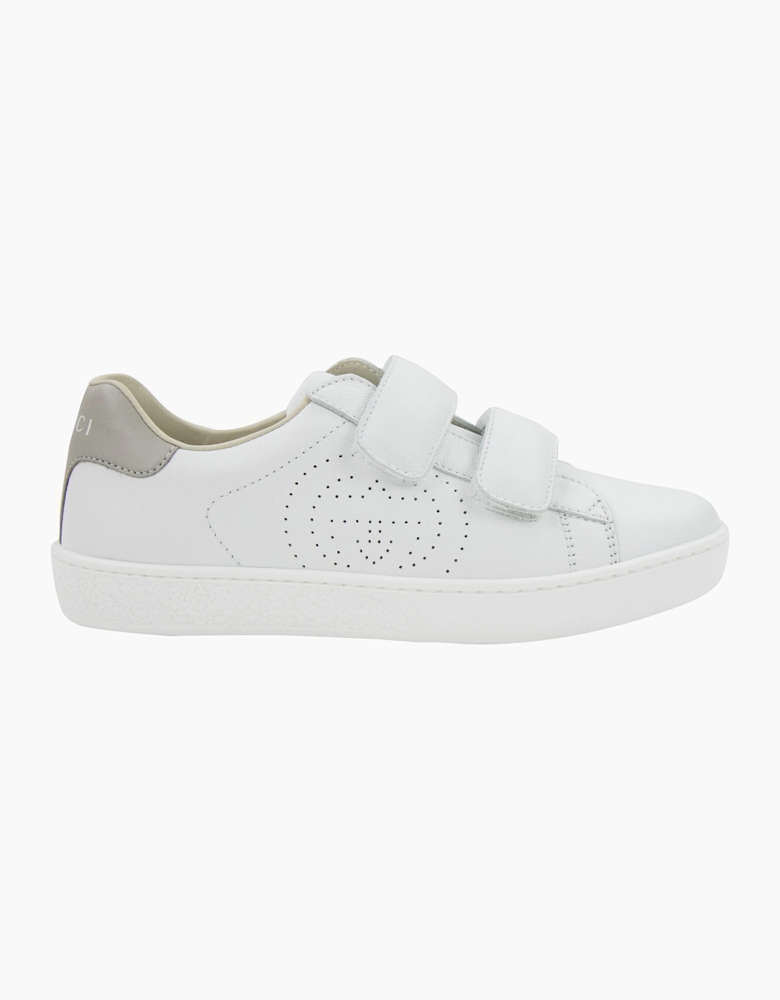 Gucci Junior New Ace Leather Trainers White 9060