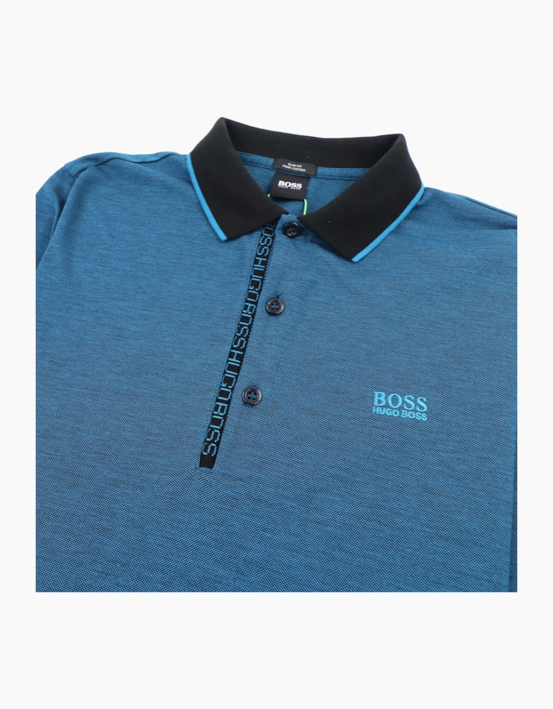 Hugo Boss Paule 4 Short Sleeve Polo Shirt Blue
