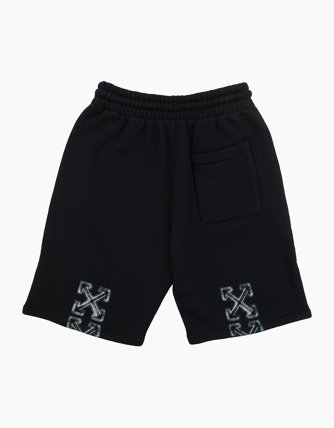 Off White Vibe Arrow Skate Sweatshorts Black/aqua