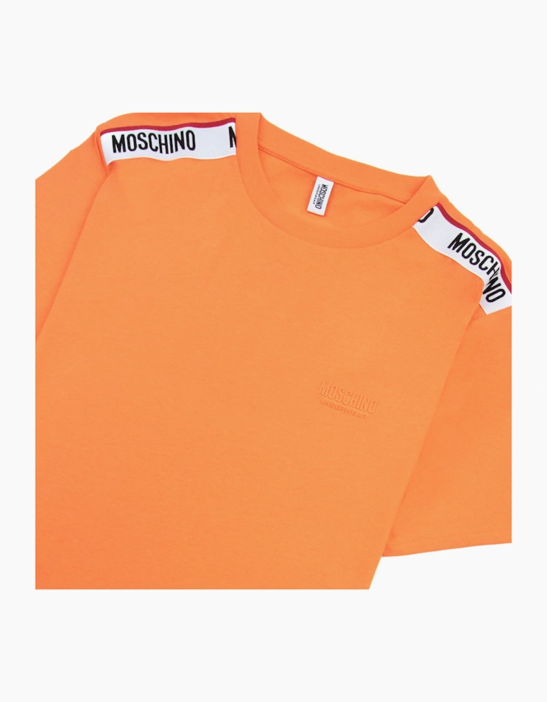 Moschino Underwear Tape Logo T-shirt Orange 0035