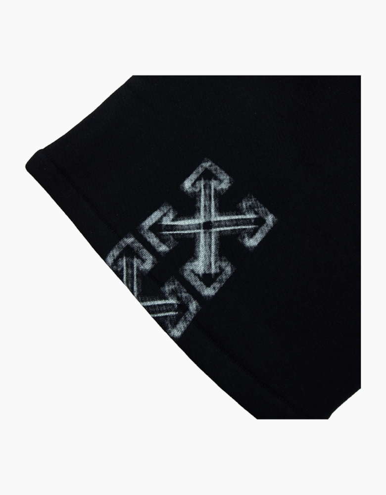 Off White Vibe Arrow Skate Sweatshorts Black/aqua