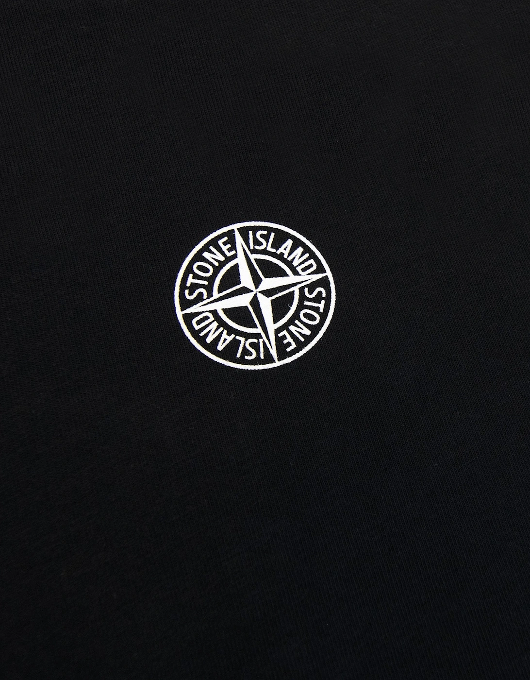 Stone Island Junior 21071 30/1 Starfish Two Print T Shirt Black V0029