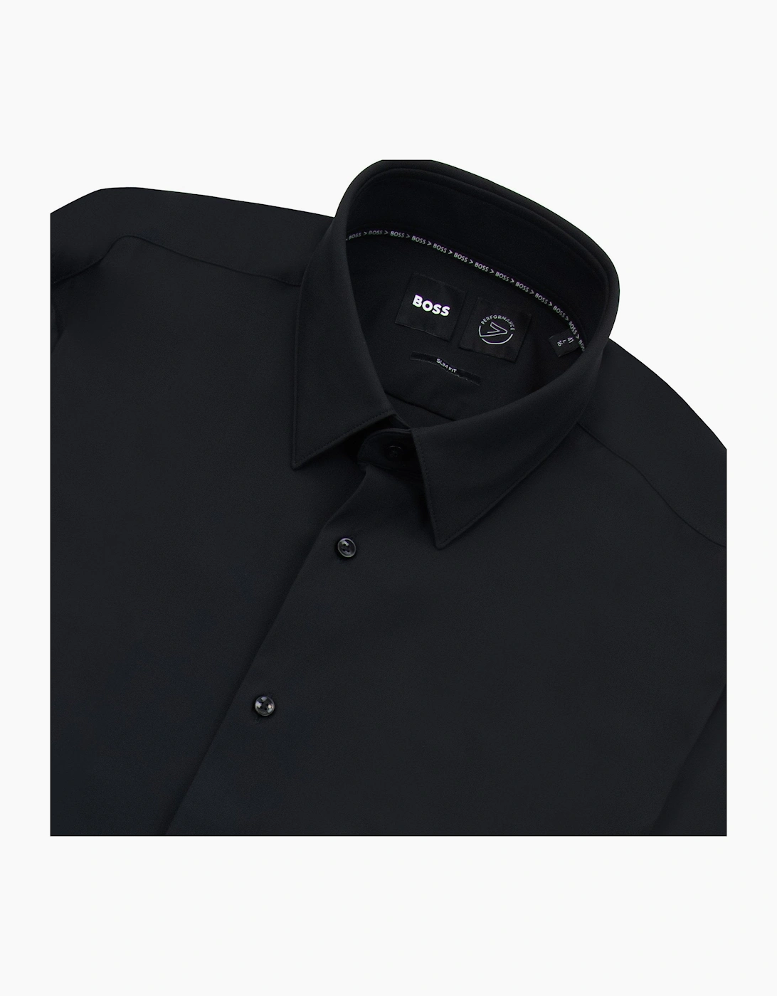 Hugo Boss P Hank S Kent Performance Stretch Shirt Black 001