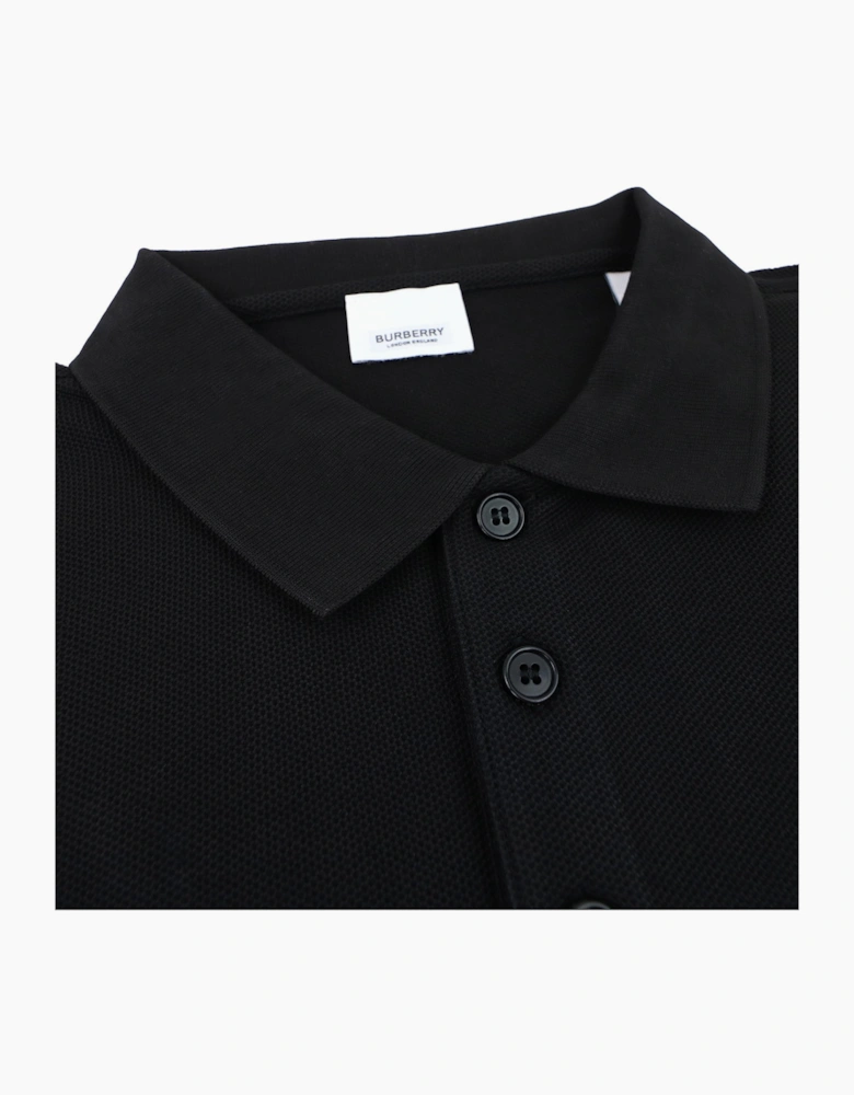 Burberry Cotton Tb Tiger Polo Shirt Black
