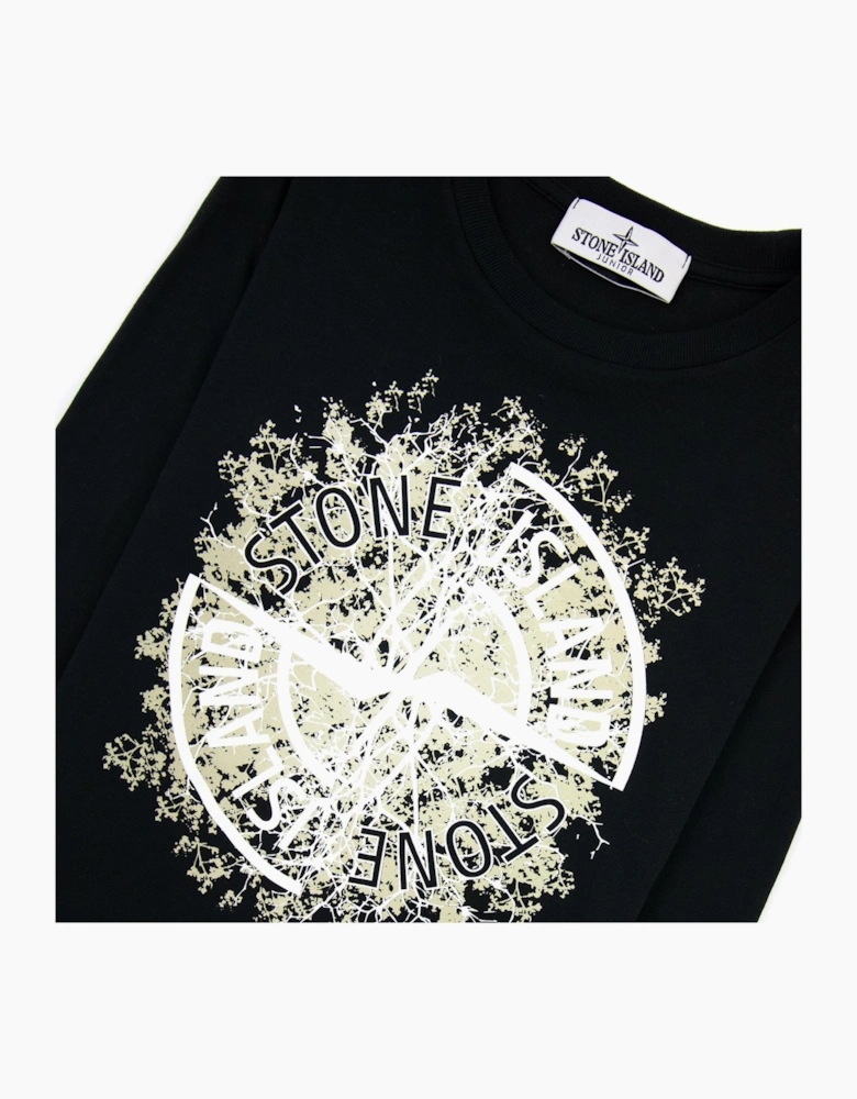 Stone Island Junior Nature T Shirt Black V0029