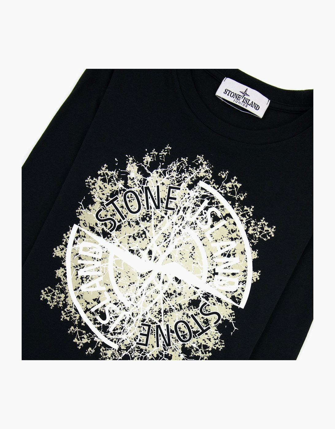 Stone Island Junior Nature T Shirt Black V0029