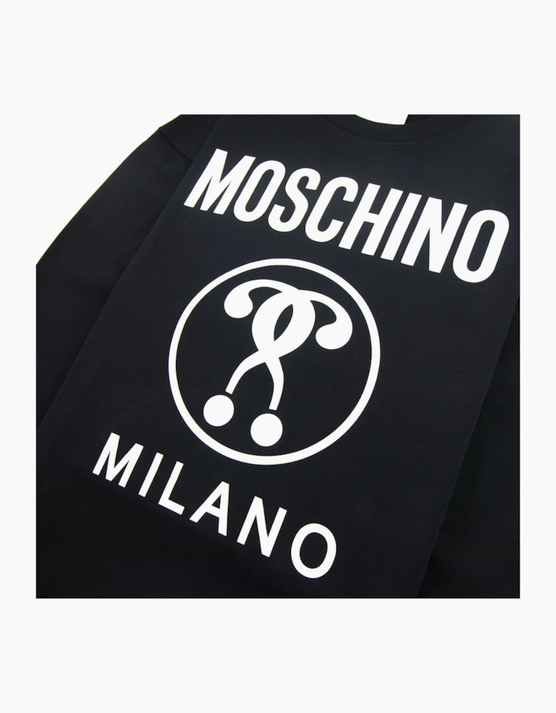Moschino Couture Double Question Mark Sweatshirt Black