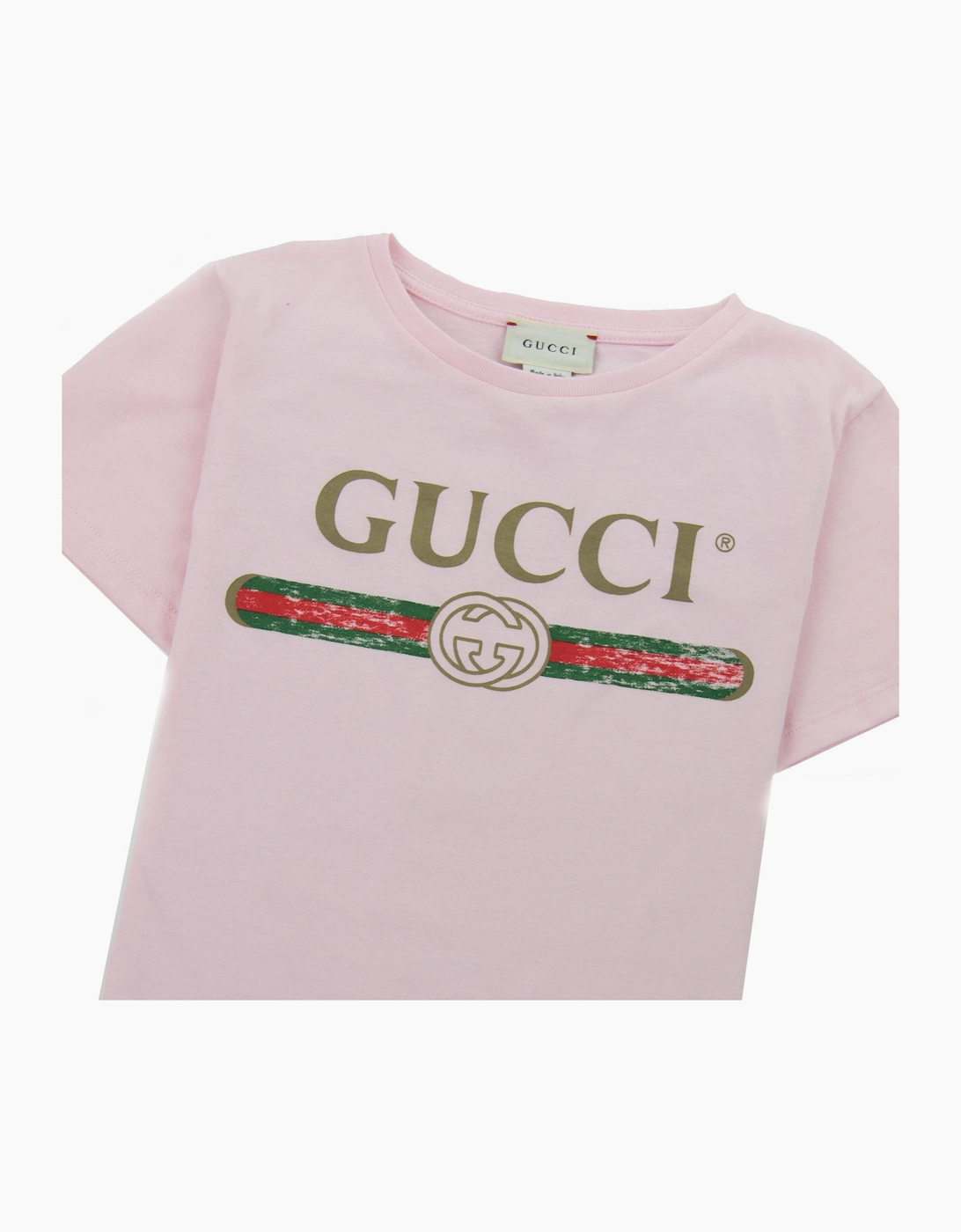 Gucci Junior Logo T-shirt 5861 Pink