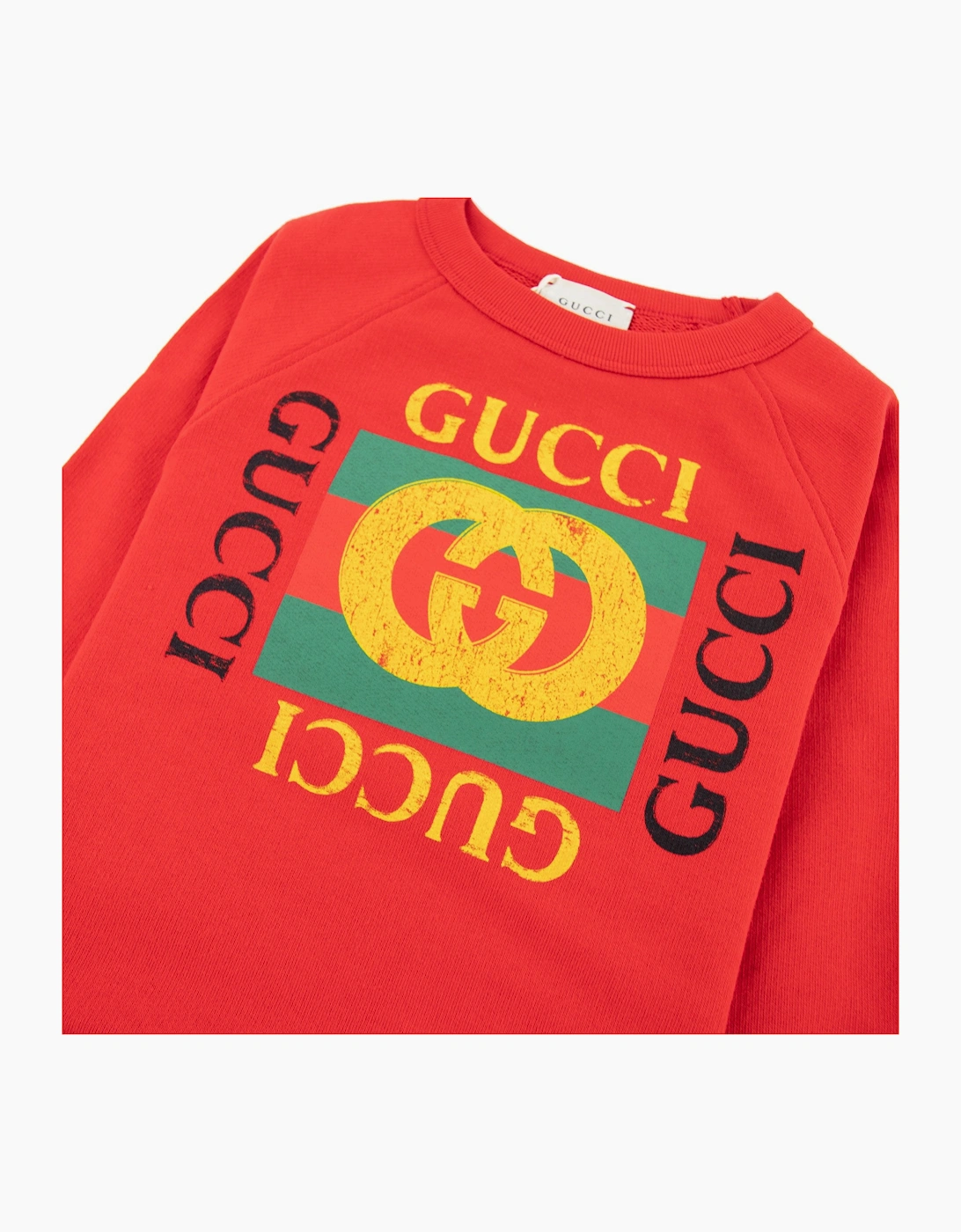 Gucci Junior Gucci Logo Sweatshirt Red 6148